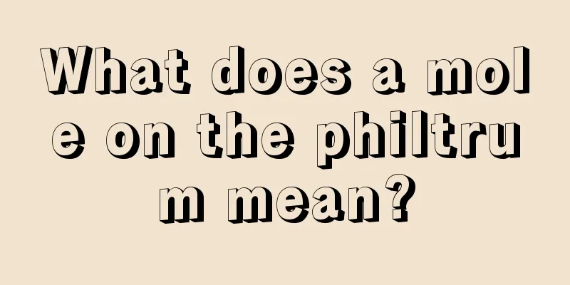 What does a mole on the philtrum mean?