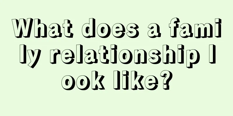 What does a family relationship look like?