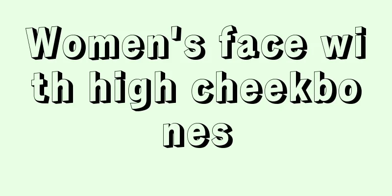 Women's face with high cheekbones