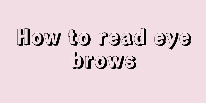 How to read eyebrows