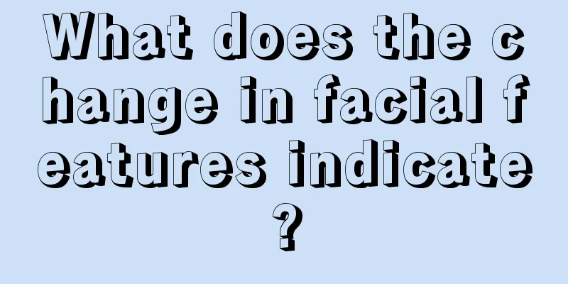 What does the change in facial features indicate?