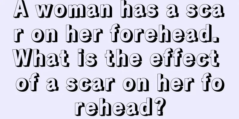 A woman has a scar on her forehead. What is the effect of a scar on her forehead?