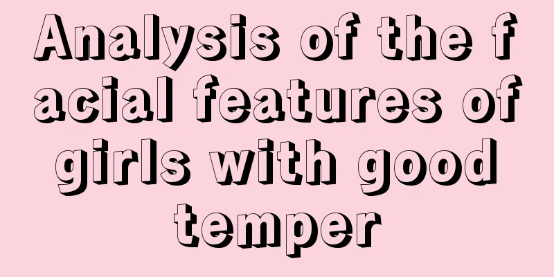 Analysis of the facial features of girls with good temper