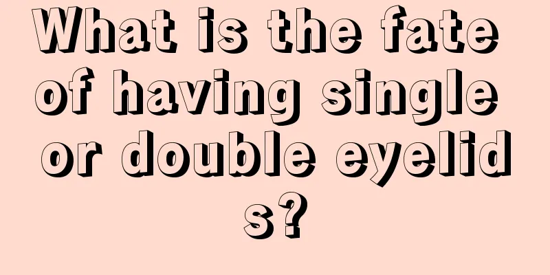 What is the fate of having single or double eyelids?