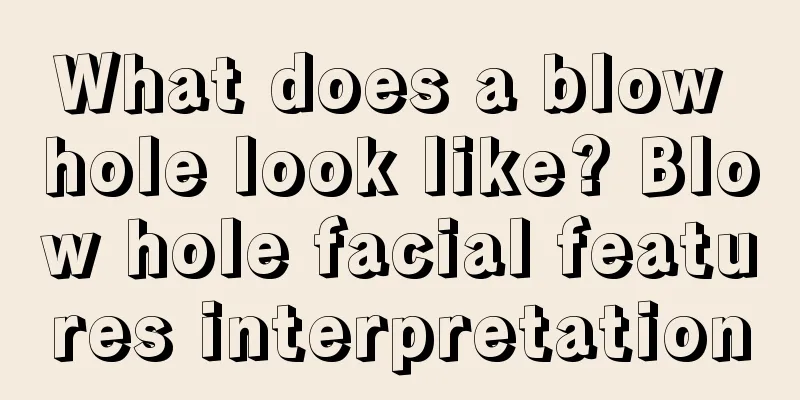 What does a blow hole look like? Blow hole facial features interpretation