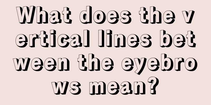 What does the vertical lines between the eyebrows mean?