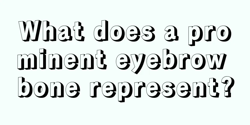 What does a prominent eyebrow bone represent?