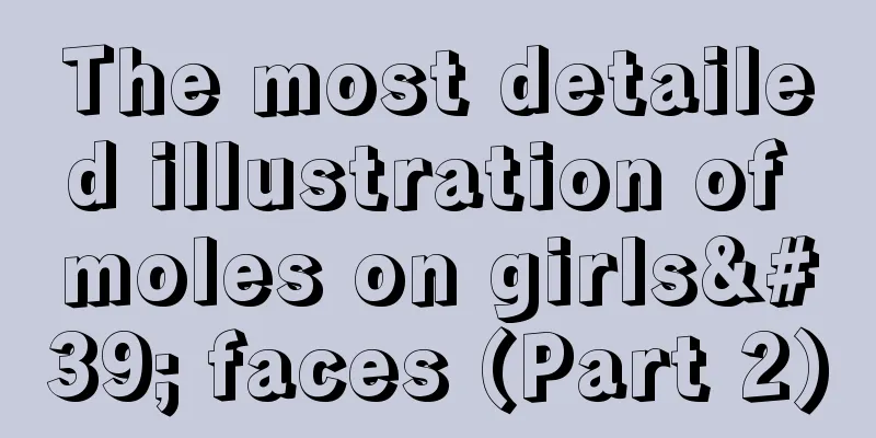The most detailed illustration of moles on girls' faces (Part 2)