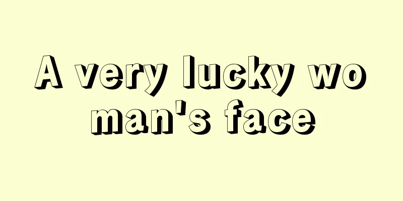 A very lucky woman's face