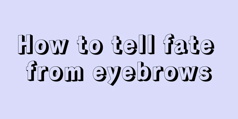 How to tell fate from eyebrows