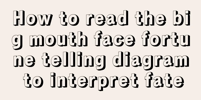 How to read the big mouth face fortune telling diagram to interpret fate