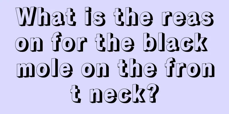 What is the reason for the black mole on the front neck?