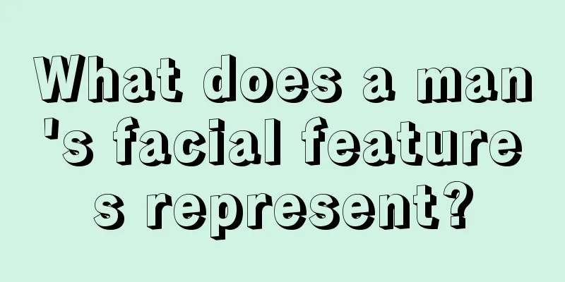 What does a man's facial features represent?