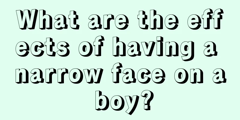 What are the effects of having a narrow face on a boy?