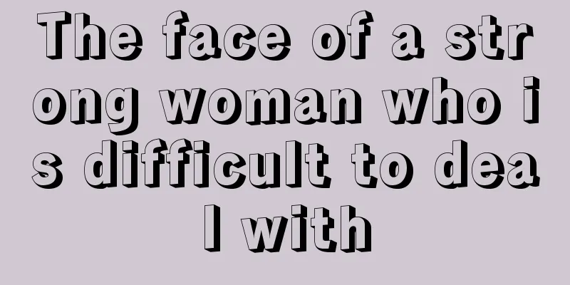 The face of a strong woman who is difficult to deal with