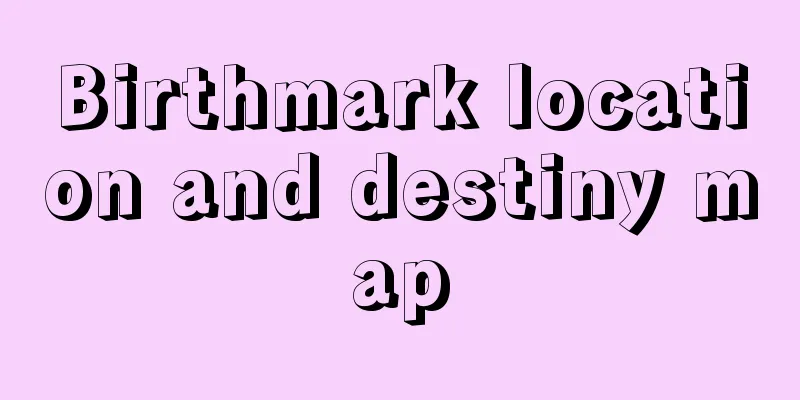 Birthmark location and destiny map
