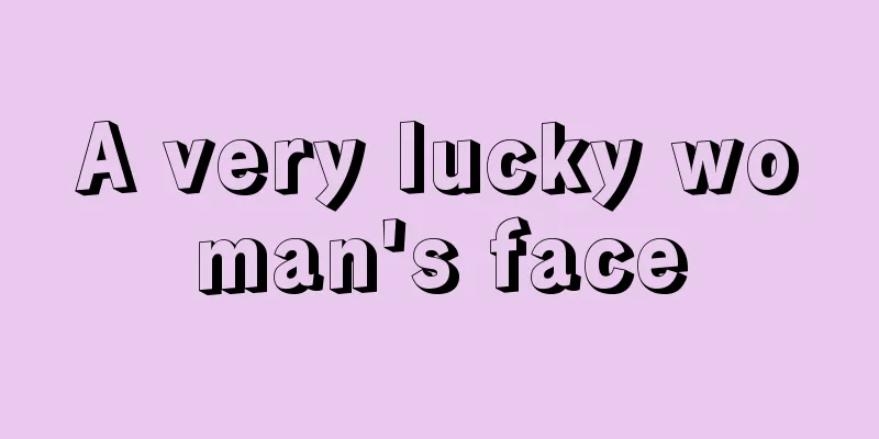 A very lucky woman's face