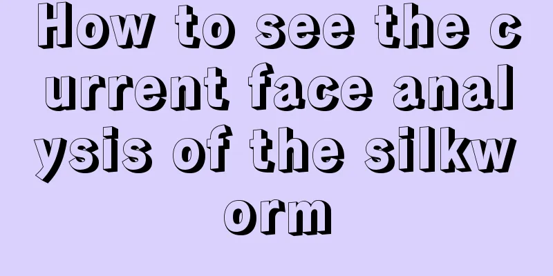 How to see the current face analysis of the silkworm