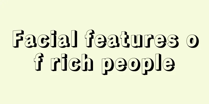 Facial features of rich people