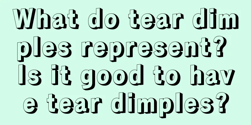 What do tear dimples represent? Is it good to have tear dimples?