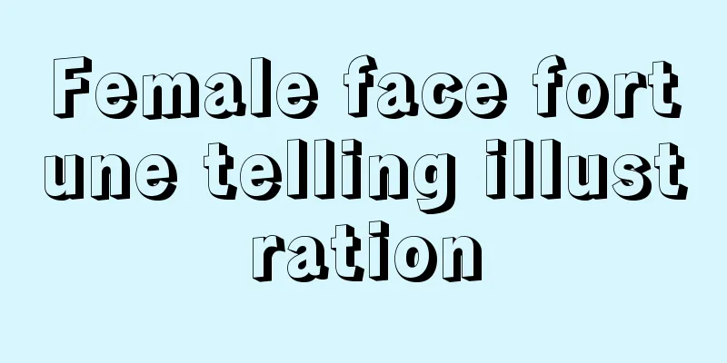 Female face fortune telling illustration