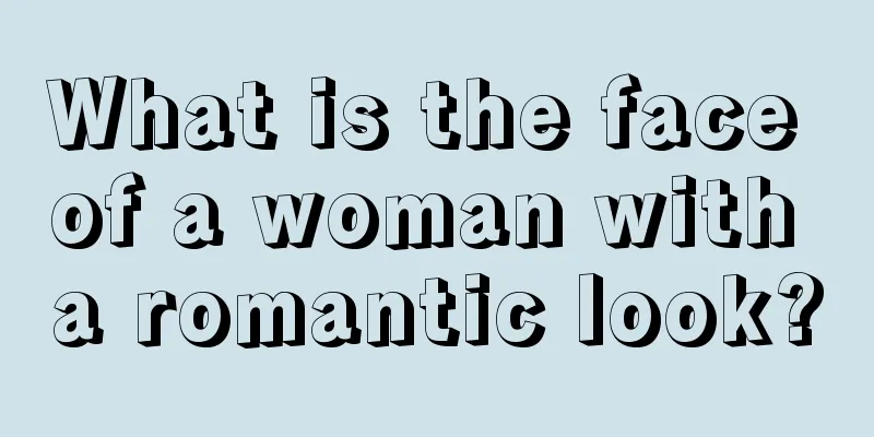 What is the face of a woman with a romantic look?