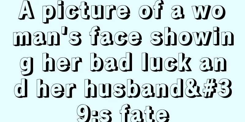 A picture of a woman's face showing her bad luck and her husband's fate
