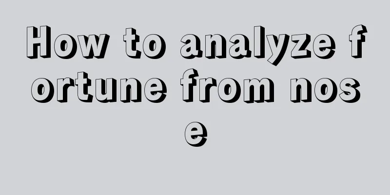 How to analyze fortune from nose