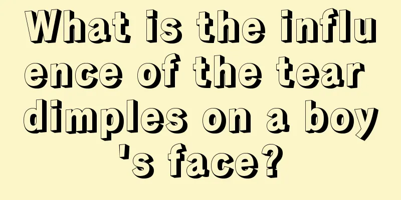 What is the influence of the tear dimples on a boy's face?