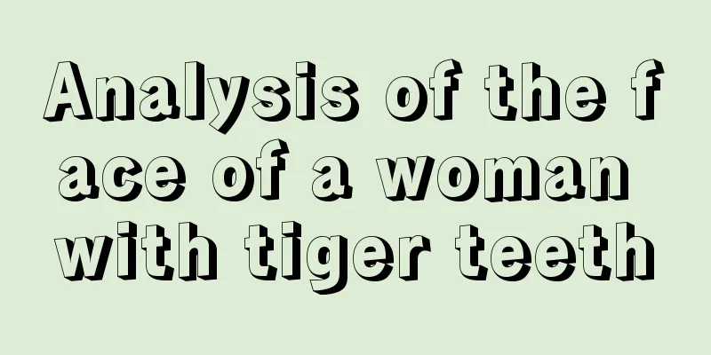 Analysis of the face of a woman with tiger teeth