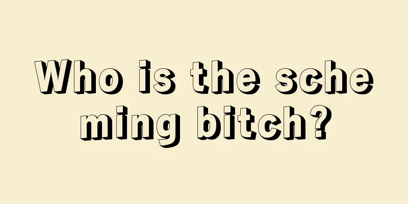 Who is the scheming bitch?
