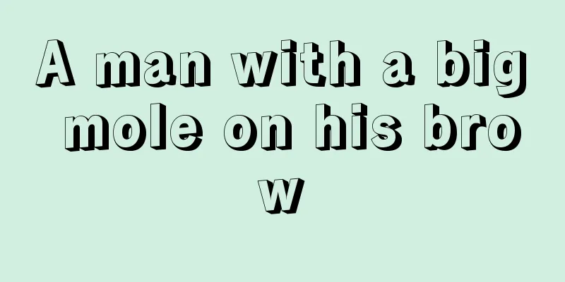A man with a big mole on his brow