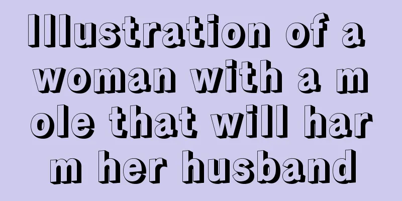 Illustration of a woman with a mole that will harm her husband