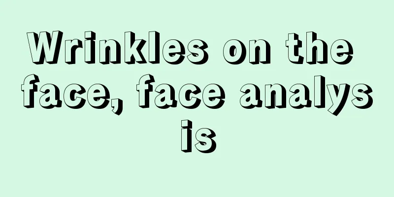 Wrinkles on the face, face analysis