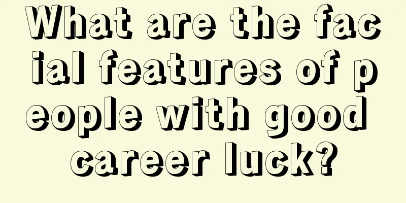What are the facial features of people with good career luck?