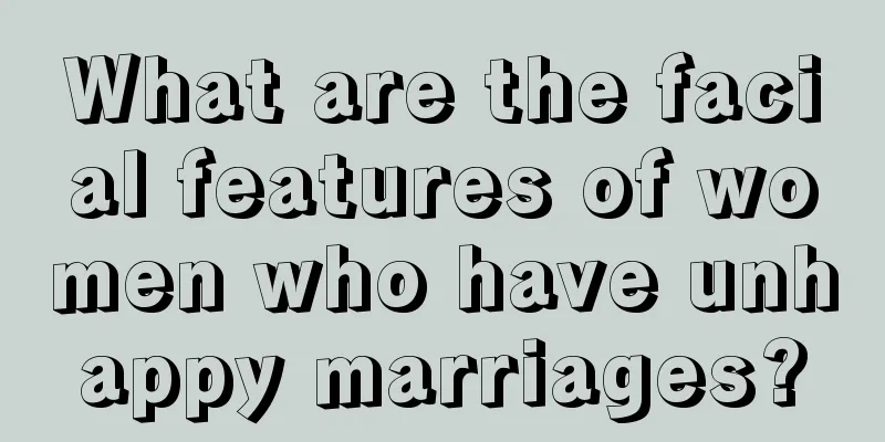 What are the facial features of women who have unhappy marriages?