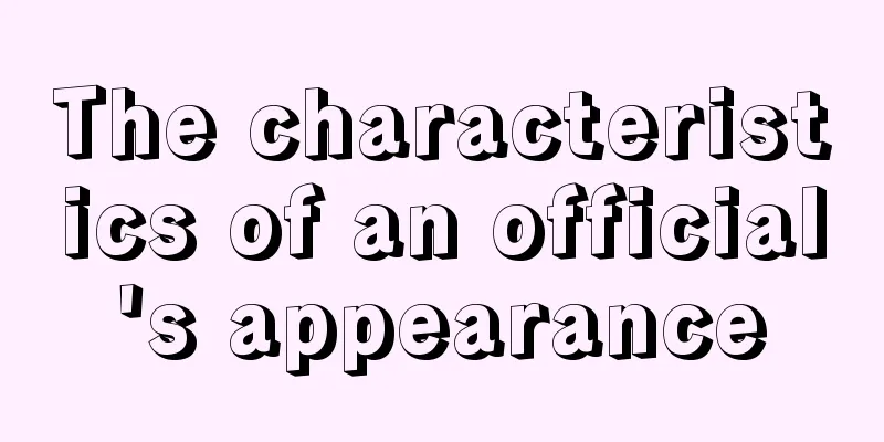 The characteristics of an official's appearance