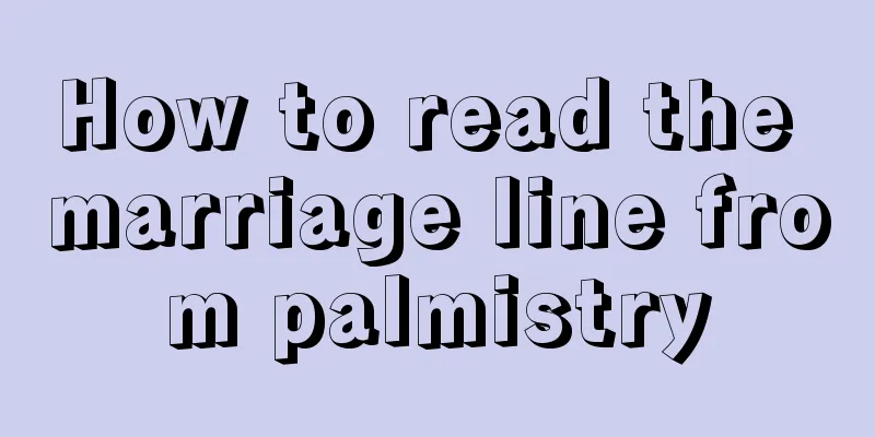 How to read the marriage line from palmistry