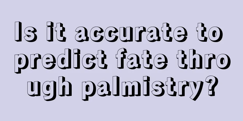 Is it accurate to predict fate through palmistry?