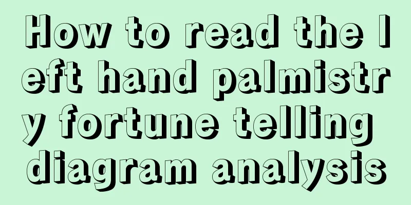 How to read the left hand palmistry fortune telling diagram analysis