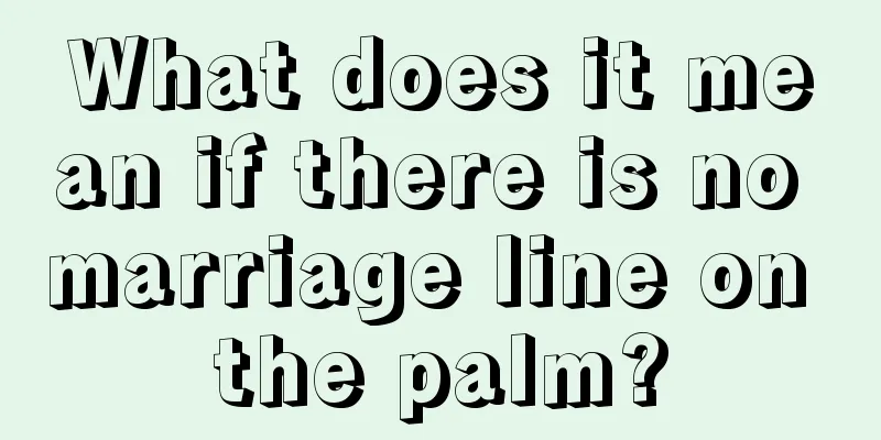What does it mean if there is no marriage line on the palm?