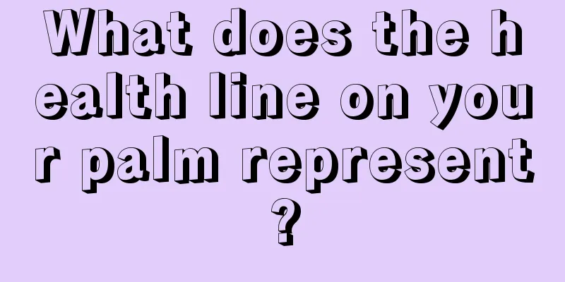What does the health line on your palm represent?