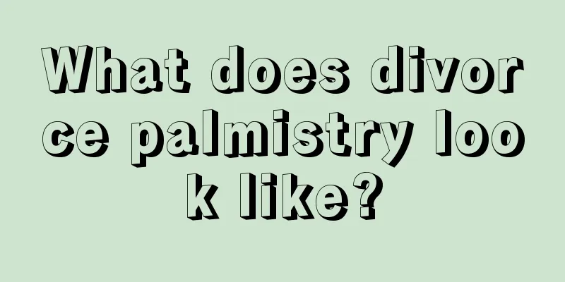 What does divorce palmistry look like?