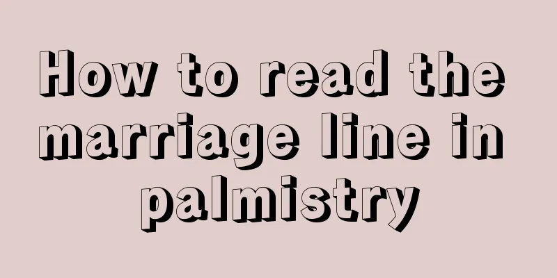 How to read the marriage line in palmistry