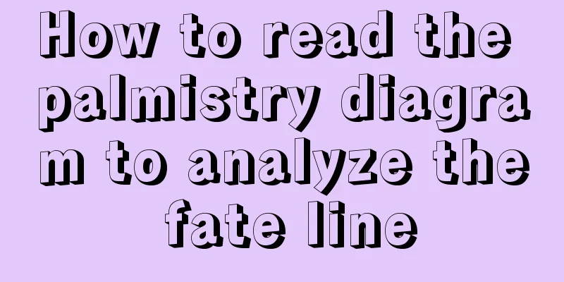 How to read the palmistry diagram to analyze the fate line