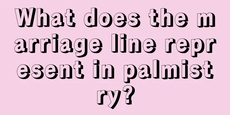 What does the marriage line represent in palmistry?