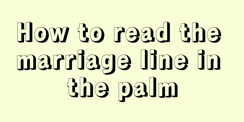 How to read the marriage line in the palm