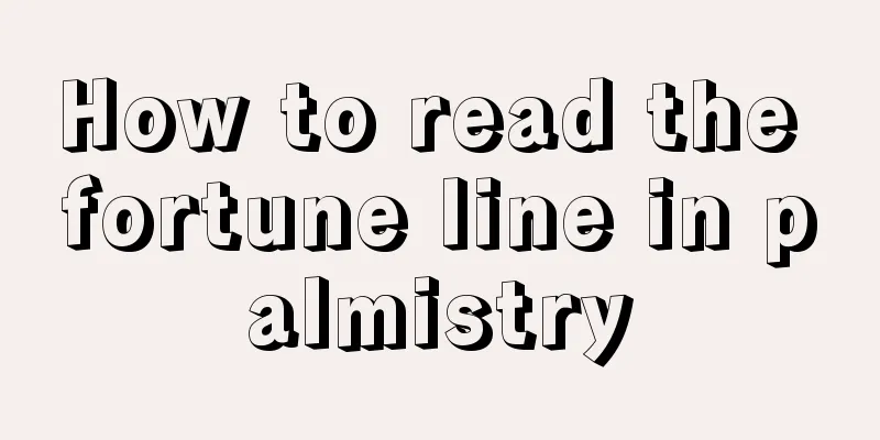 How to read the fortune line in palmistry