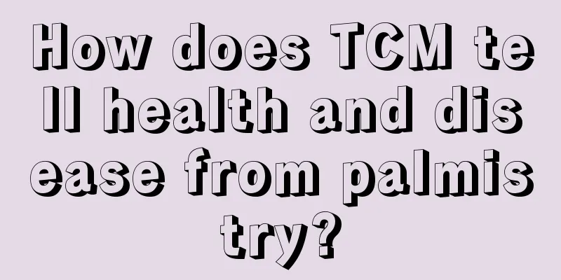How does TCM tell health and disease from palmistry?