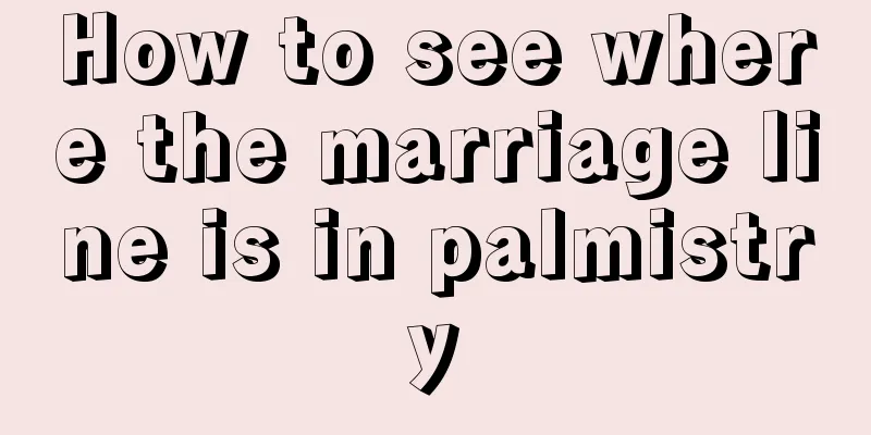 How to see where the marriage line is in palmistry